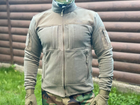 Тактическая флисовая кофта с защитой плечей SoftShell VOGEL Софтшел Олива ХXL