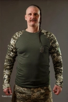 Військова футболка з довгим рукавом, тактичний рашгард, убакс піксель M - зображення 1