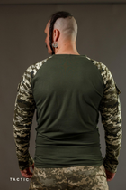 Військова футболка з довгим рукавом, тактичний рашгард, убакс піксель XXL - зображення 3