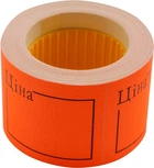 Этикет-лента (ценник) Buromax 50 х 40 мм, 150 этикеток в рулоне, оранжевый, прямоугольный "Цена", наружная намотка, 10 шт. (BM.282109-11)