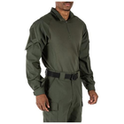 Сорочка под бронежилет 5.11 Tactical Rapid Assault Shirt 5.11 Tactical TDU Green, 3XL (Зеленый) - изображение 2