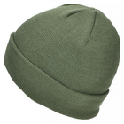 Шапка акрилова тонкої в'язки Beanie Cap Olive єдиний - изображение 2