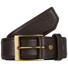 Пояс кожаный 5.11 Tactical Leather Casual Belt 5.11 Tactical Classic Brown 4XL (Корчатый) Тактический