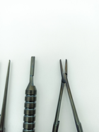 Інструменти для мікрохірургії 16см голкотримач пінцет ручка скальпеля - зображення 3