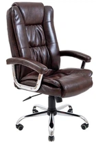 Офисное Кресло Руководителя Richman California Madras Dark Brown Хром М2 AnyFix Коричневый