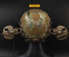 Крепление WOSPORT Чебурашка на шлем для тактических наушников Black - изображение 6