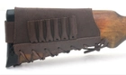 Чехол на приклад на 6 патронов Zoo-hunt нарезные кожа Ретро коричневый 10202/2 - изображение 1