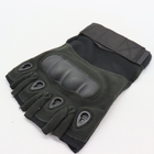 Тактические беспалые перчатки митенки, Черный / XL - изображение 6