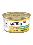 Влажный корм Purina Gourmet Gold Нежные биточки с курицей и морковью 85 г