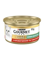 Корм Gourmet Gold биточки с говядиной и томатом 85 г