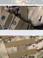 Рюкзак тактический обьем 56 л, военный, штурмовой 4 в 1 Molle system multicam с обезшумленной системой пуллеров на замках (358169391-4464) - изображение 7