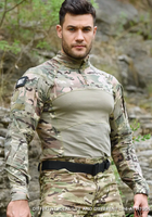 Тактичний літній військовий костюм форма Gunfighter мультикам убакс, штани+наколінники р.M - зображення 5