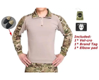 Тактичний демісезонний військовий костюм форма Han Wild убакс+налокітники, штани+наколінники, панама мультикам р.2XL - зображення 3