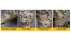Тактичний літній військовий костюм форма Gunfighter мультикам убакс, штани+наколінники р.XL - зображення 3