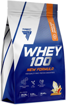 Białko Trec Nutrition Whey 100 New Formula 700 g Peanut Butter-Vanilla (5902114019846) - obraz 1