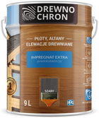 Плівкоутворювальне просочення Drewnochron Impregnat Extra Сірий 9 л (DN-366389)