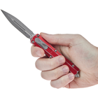 Нож Microtech Dirac Double Edge Stonewash Distressed Red (225-10DRD) - изображение 6