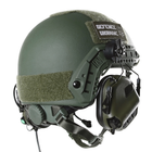 Навушники тактические активные с микрофоном на шолом Earmor M32H MOD3 Helmet Version | Ranger Green - изображение 3