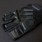 Міцні військові рукавички тактичні армійські рукавички без пальців відкриті TACTICAL Чорні (BC-8808) L - зображення 4