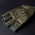 Міцні військові рукавички тактичні армійські рукавички без пальців відкриті TACTICAL Олива (BC-8808) L - зображення 4