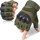 Перчатки тактические короткопалые UAD ЗЕВС L с защитой Олива (UAD0030L) - изображение 5