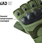 Перчатки тактические короткопалые UAD ЗЕВС L с защитой Олива (UAD0030L) - изображение 6