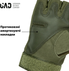 Перчатки тактические короткопалые UAD ЗЕВС L с защитой Олива (UAD0030L) - изображение 7