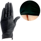 Перчатки нитриловые UNEX без талька VITRIL black S 100 шт (4044941722511) (0226561) - изображение 1