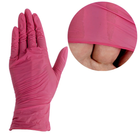 Перчатки нитриловые без талька Ceros Pink M розовые 100 шт (0231953) - изображение 1
