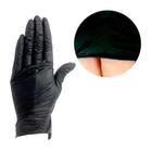 Перчатки нитриловые UNEX без талька black M 100 шт (0201770) (0201770) - изображение 1