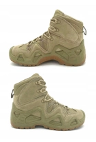 Армейские берцы мужские кожаные ботинки Оливковый 43 размер надежная защита и комфорт для длительного использования качество и прочность - изображение 5