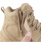 Армейские ботинки мужские кожаные берцы Койот 41 размер идеальное сочетания стиля и функциональности комфорт и прочность для служебных нужд путешествий - изображение 6