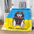 Плед патріотичний 3D Хто тримає цей район? Пес Патрон! 10583 135х160 см