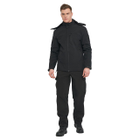 Тактична чоловіча курточка з 6 кишенями Combat Soft Shell Софтшел чорний розмір 3XL - зображення 3