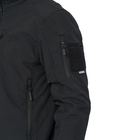 Тактическая мужская курточка с 6 карманами Combat Soft Shell Софтшел черный размер 3XL - изображение 6