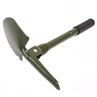 Складна лопата, туристична лопата для кемпінгу, міні лопата, саперна лопата Shovel Mini + чохол. Колір зелений - зображення 6