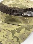 Тактична військова кепка з сіткою літня армійська бейсболка регульована на липучці для армії та ЗСУ універсальний розмір Хакі - зображення 3