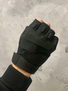Беспалые перчатки армейские защитные охотничьи Черные M (Kali) - изображение 5