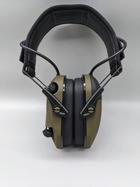 Активные защитные наушники для органов слуха Walkers Razor складные оголовье с металлической проволочной рамой динамическое подавление звуков Олива - изображение 5