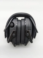 Активні навушники для захисту органів слуху шумозаглушувальні Walkers Razor з металевим оголів'ям складні регулятор гучності та аудіовихід чорні (Kali) - зображення 3