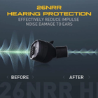 Навушники беруші електронні активні для захисту органів слуху Earmor M20T з функцією Bluetooth з шумозаглушенням водонепроникні бездротові з кейсом - зображення 10