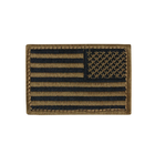 Патч шеврон флаг США Condor US FLAG PATCH Reverse 230R (вышивка) Coyote Brown - изображение 1