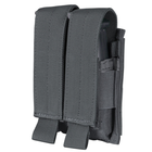 Подсумок для магазинов пистолетных молле Condor Double Pistol Mag Pouch MA23 Slate (Сірий) - изображение 1