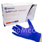 Нітрилові рукавички Medicom Advanced Cool blue (3,6 грами) без пудри текстуровані розмір L 100 шт. Фіолетові - зображення 1
