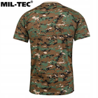 Бавовняна футболка Mil-Tec® Digital Woodland S - зображення 4