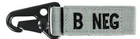 Ключниця карабін група крові на ключі Condor Blood Type Key Chain 239 3 (B-), Фоліадж (Foliage) - зображення 1