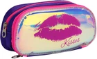 Пенал Cool For School 2 отделения неоновый с помпоном Красный (CF6618-red)
