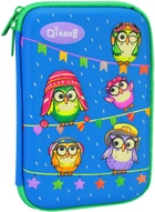 Пенал Cool For School с тиснением 1 отделение Голубой (QT-5669-Blue)