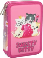 Пенал Cool For School 2 отделения с отворотами Розовый (CF87281)