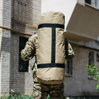 Сумка баул військова, Оксфорд баул армійський койот 100 л тактичний баул, тактичний баул-рюкзак - зображення 3